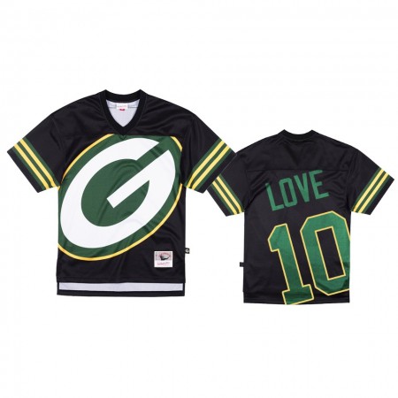 Tröjor Green Bay Packers Love 10 Jordan Svart Big Face - Män Tröjor Green Bay Packers Love 10 Jordan Svart Big Face - Män